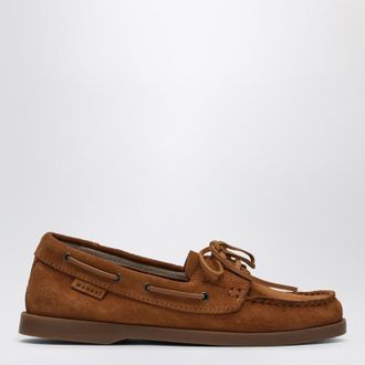 Manebì Brown suede boat shoes