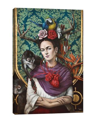 iCanvas Icanvas Hommage A Frida (A Tribute To Frida) I Wall Art By Sophie Wilkins