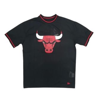 New Era New Era, T-Shirts, male, Black, Size: S Camiseta bulls nba mesh team logo ovrszd tee chibul