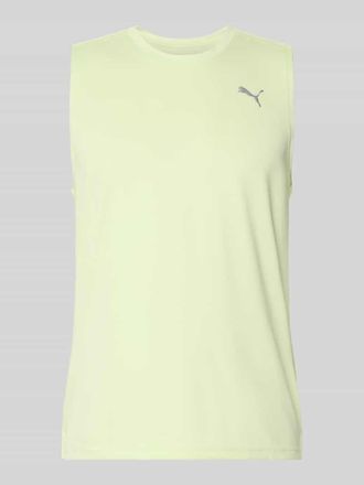 Puma Top mit Logo und Rundhalsausschnitt in Neon Gruen, Gr&ouml;&szlig;e XXL