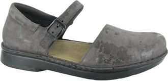 Naot Womens Catania Shoes In Grey Marble Suede