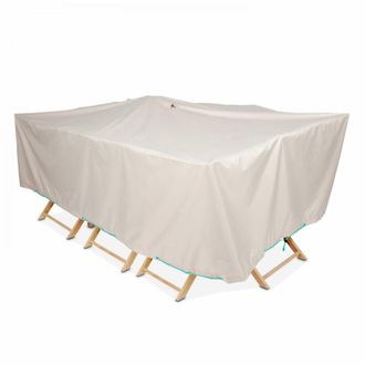 Oviala Funda para muebles de jard&iacute;n 240 x 130 x 60 cm topo