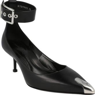 Alexander McQueen Alexander Mcqueen Buckle Leather Sandal