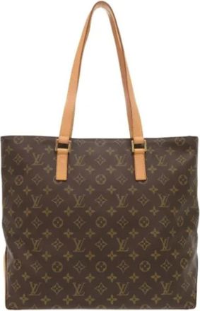 Louis Vuitton Tweedehands Canvas Louis Vuitton tassen - Dames - Vintage Shopper - Bruin - ONE Size - Vintage
