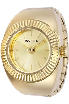 Invicta Mini 48947 Dames Horloge - Quartz Uurwerk - Roestvrij Staal met gouden Wijzerplaat - 17mm