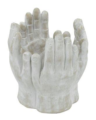 A&B Home 10In Hand Statue Planter