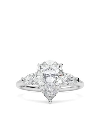 Tilla 14kt witgouden ring met diamant - Zilver