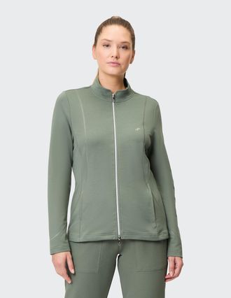 Joy Sweatjacke JOY SPORTSWEAR DORIT, Damen, Gr. 36, grape leaf, Obermaterial: 70% Baumwolle, 25% Polyester, 5% Elasthan, normal, Sweatjacken Sweatjacke