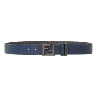 Fendi SS26 Squared FF Belt Blue Black 7C0541AQWHF1USL