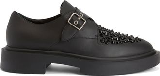 Giuseppe Zanotti studded buckle-strap shoes - men - Calf Leather/Rubber/Calf Leather - 42 - Black