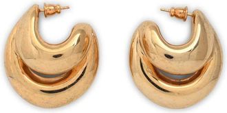 Panconesi Gold Double Blow Up Earrings