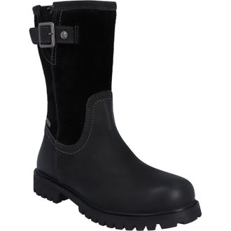 Hunter Canna Ankle Boot Leather Womens Black Boots - Size UK 4