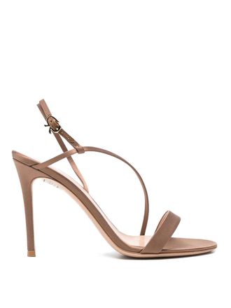 Gianvito Rossi Crepe Satin Stretch T 095 Sandals