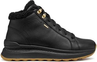 Geox Spherica Actif X2 Enkellaarzen - Dames - Winterlaarzen - Zwart - 36 EU - Leer - Schoenen