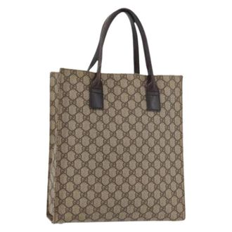 Gucci Pre-owned Tote Bags, female, Beige, Size: ONE SIZE Pre-owned Vintage Tote Bag