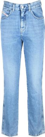 Diesel Slim Fit Straight Leg Jeans - Dames - Regular Fit Jeans - Blauw - W29 - Katoen - Jeans