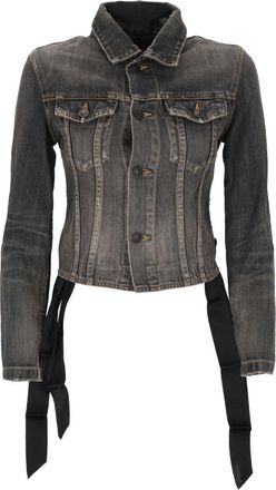 Balenciaga Lace-Up Denim Jacket