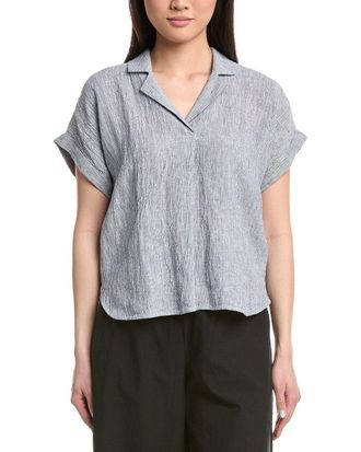 Eileen Fisher Eileen Fisher Notch Collar Linen Top