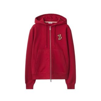 Burberry Womens B Snake Cotton Zip Hoodie, Size XX-Small