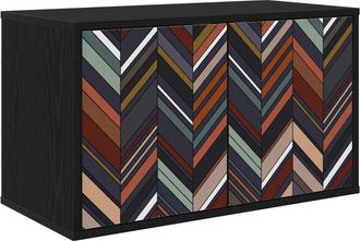 vidaXL Mueble De Tv Montado En La Pared Ommen 69 X 33 X 40 Cm Vidaxl