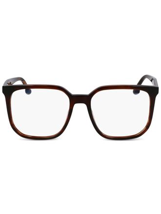 Victoria Beckham square-frame glasses - Brown
