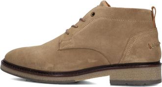 Mazzeltov Taupe Veterschoenen Sanjay - Heren - Veterlaarzen - Bruin - 40 EU - Wol - Schoenen