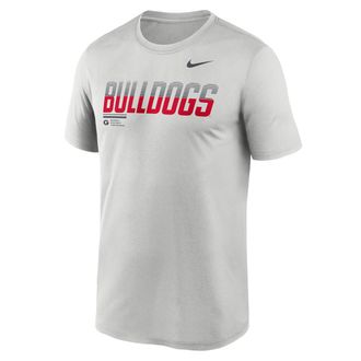 Nike Georgia Sideline Legend Nike Mens Dri-FIT College T-Shirt in Grey | 02TI0BBGBN-7SB