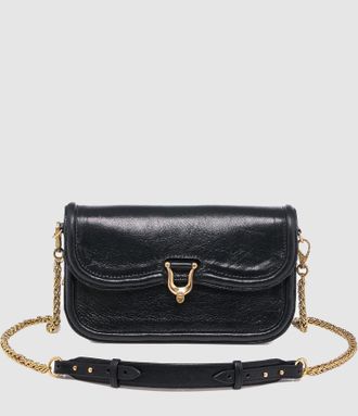CLARIS VIROT Manon Baguette Cuir Noir