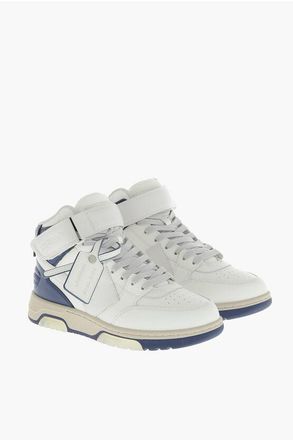 Off-white High Sneakers OUT OF OFFICE in Hammered Leather size 41