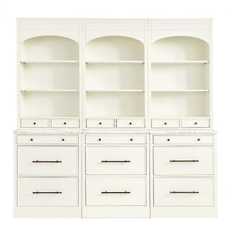 Ballard Designs Set of 3 Paulette Servers - White - Ballard Designs