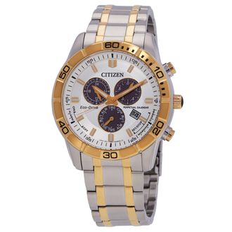 Citizen Classic Perpetual Alarm Chronograph Grey Dial Mens Watch BL5634-51A