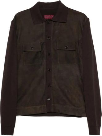 Gucci Hombre, Chaquetas, Marr&oacute;n, Talla: L