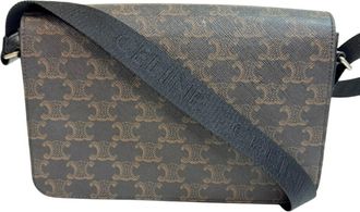 Celine Black Brown Pvc Shoulder Bag (Pre-Owned)