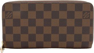 Louis Vuitton Brown Damier Ebene Zippy Wallet (Authentic Pre-Loved)