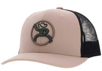 Hooey Roughy Strap Trucker Cap In Tan/black