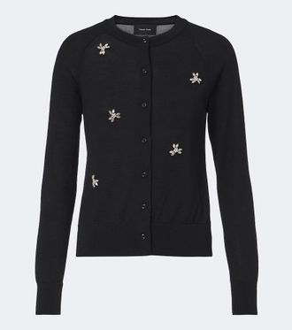 Simone Rocha Cardigan in lana e seta