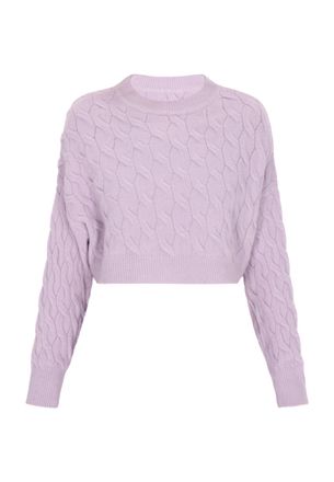 Dreimaster Dreimaster Jumper Dames lavendel melange