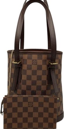 Louis Vuitton Brown Pvc Leather Tote Bag (Pre-Owned)