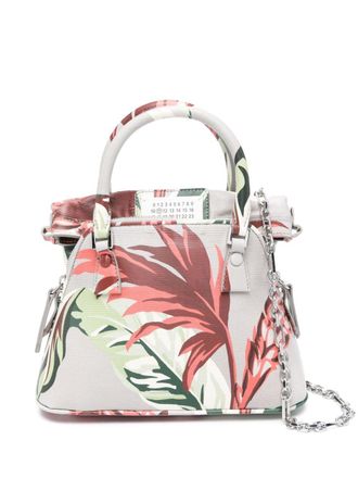 Maison Margiela Borsa a spalla 5AC Tapestry micro - Grigio