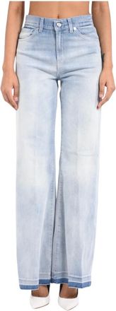 Dondup Amber Wide-Leg Jeans - female - Dondup - Wide Jeans - Blue - W31 - Jeans