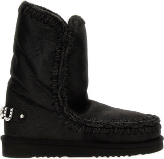 Mou eskimo 24 Rhinestone Logo Ankle Boots