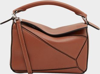 Loewe x Paulas Ibiza Puzzle Edge Mini Top-Handle Bag in Leather