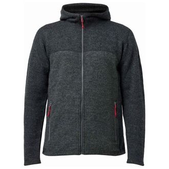 Ivanhoe of Sweden Ron Hood Merinohoodie f&uuml;r Herren | schwarz/grau