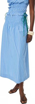 Fab By Fabienne Chapot Yoko Midi Skirt In Blue