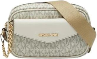 Michael Kors Pre-owned Pouch Shoulder Bag - Dames - Vintage Schoudertas - Beige - ONE Size - Leer - Vintage