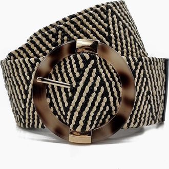 Nooki Design Womens Kayleigh Elasticated Belt - Black Mix - Size: ONE