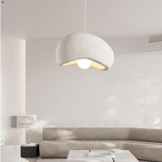 OEM L&aacute;mpara Colgante Moderna De 30 Cm - Pantalla De Poliestireno - Compatible Con Casquillo E27 - Altura Regulable Hasta 150 Cm - Voltaje 110-240 V - Para