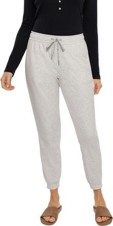 Travis Mathew Cloud Drawstring Fleece Joggers in Heather Light Grey at Nordstrom, Size X-Large