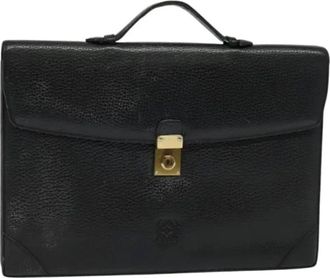 Loewe Pre-owned Handbags, female, Black, Size: ONE SIZE Pre-owned Business Bag