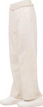 Vintage Havana Fleece Pant With Rib In Beige
